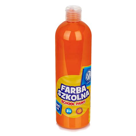 FARBA PLAKATOWA SZKOLNA ASTRA 500 ml POMARAŃCZOWA 10158729604 Allegro pl