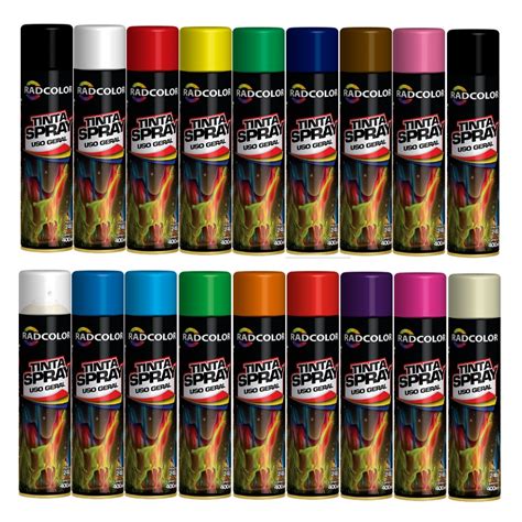 Tinta Spray Uso Geral Radcolor Ml Todas As Cores Shopee Brasil