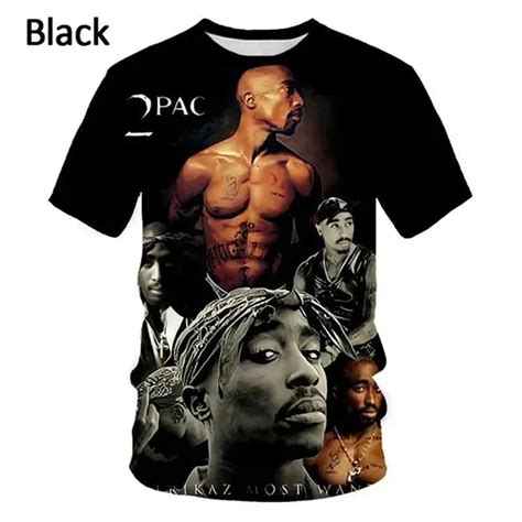 New Tupac Amaru Shakur 2Pac Rap Singer 3D Printed Men S T Shirt Large