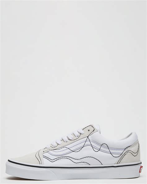 Vans Old Skool Stitch Warp Shoe True White Black Surfstitch