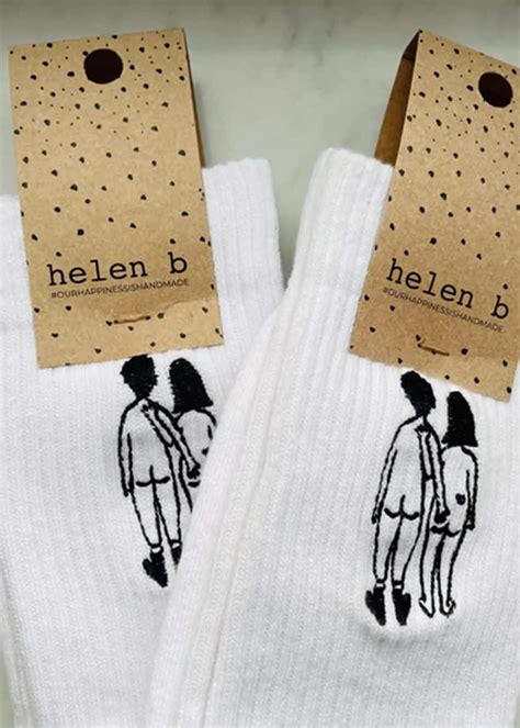 Socken Naked Couple Back Karla Und Kurt