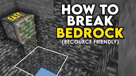 How To Break Bedrock In Minecraft Bedrock Edition Destroy Bedrock 116