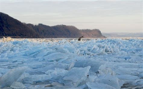 Jamming With An Ice Jam On The Susquehanna River