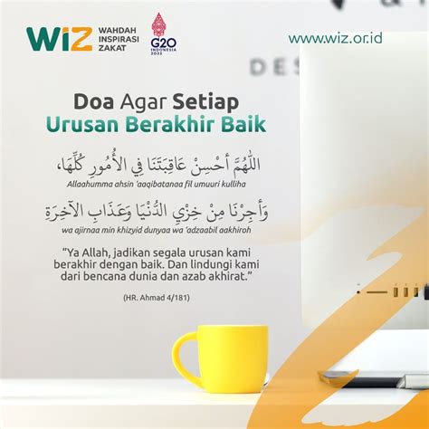 doa  setiap urusan berakhir baik wahdah inspirasi zakat