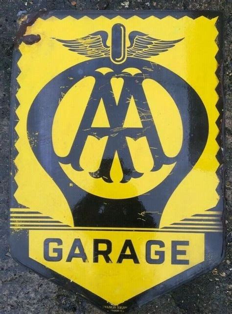 Sign - Rare Large AA Automobile Association Enamel Wall - Catawiki