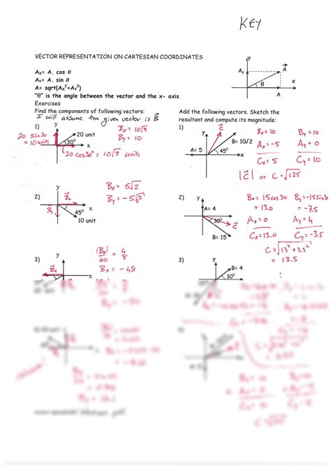 SOLUTION: Physics vectors operations worksheet - Studypool