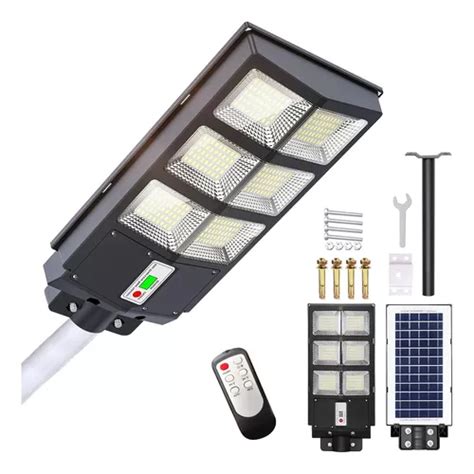 Lámpara Led Solar Luminaria Suburbana Alumbrado Público 300w Meses