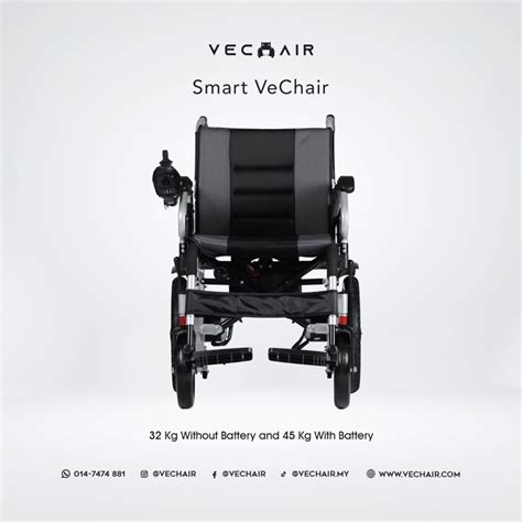 NEW Electric Wheelchair Smart VeChair 24V12Ah Lead Acid Motorized