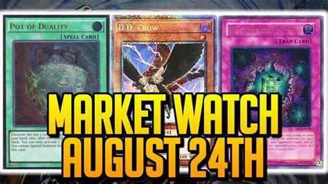 Yu Gi Oh Market Watch August Th Youtube