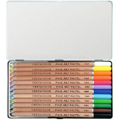 Set De L Pices Tiza Pastel Para Bellas Artes Con Estuche Met Lico