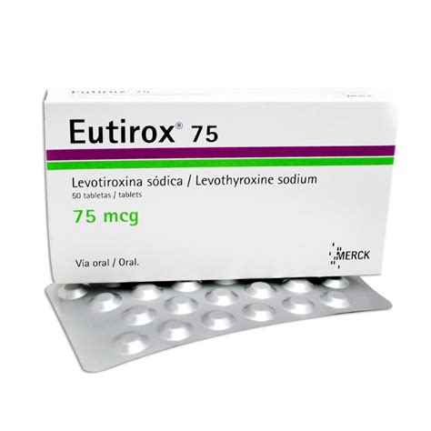 Eutirox 75mcg X 50 Tabletas Siman El Salvador