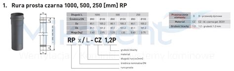 Rura Spalinowa Czarna Darco Spkp Fi Mb Rura Prosta M