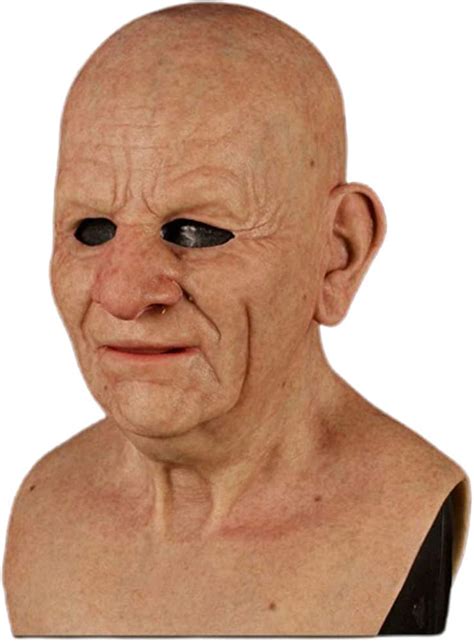 Buy Realistic Mask Halloween Latex Mask Old Man Mask Realistic Human