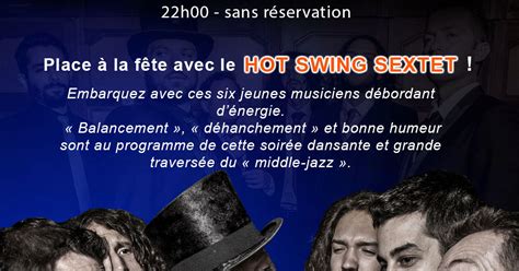 Soirée dansante Hot Swing Sextet Samedi 22 novembre Région