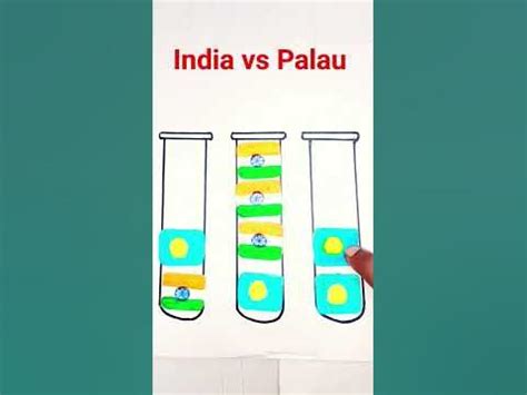 India vs Palau game #shortsvideo #youtube #sketch flag #flagdrawing #