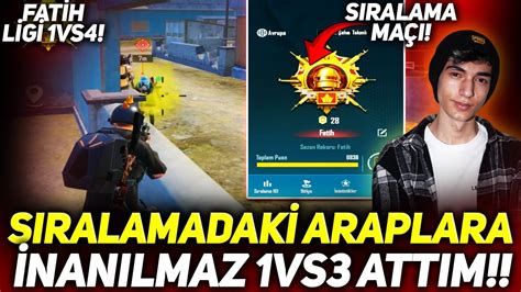 SIRALAMADAKİ OYUNCULAR BANA KAFA ATARSA EFSANE FİGHT 1V4 RANK SIRA