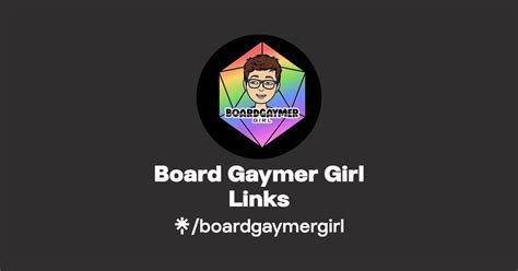 Board Gaymer Girl Links Instagram Facebook TikTok Linktree