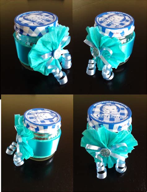 Decoracion Para Recuerdos De Baby Shower Con Bote De Gerber Vacio Se