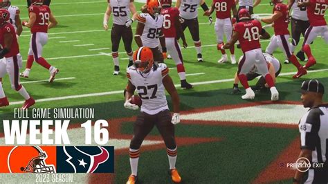 Cleveland Browns Vs Houston Texans 2023 Week 16 Madden Nfl 24