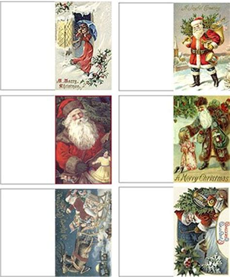 Victorian Christmas Cards Printable Miniature Christmas Printable