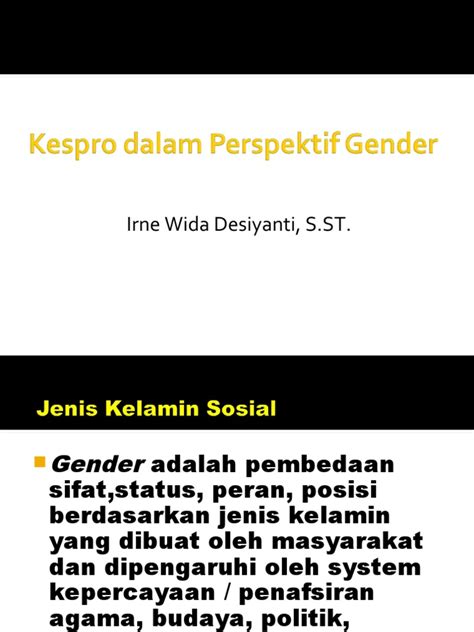 6 Kesehatan Reproduksi Dalam Perspektif Gender Pdf