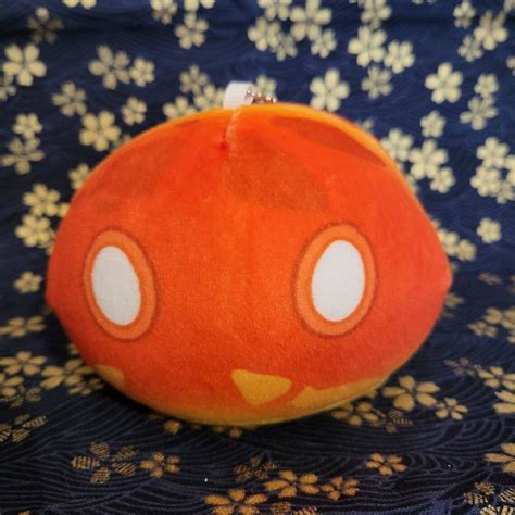 Small Cute Pyro Slime Genshin Impact Plush Toy Etsy India