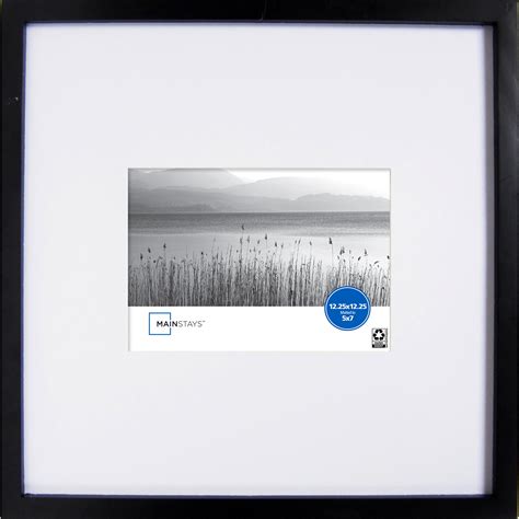 Mainstays 12.25x12.25 Matted to 5x7 Linear Gallery Wall Picture Frame ...