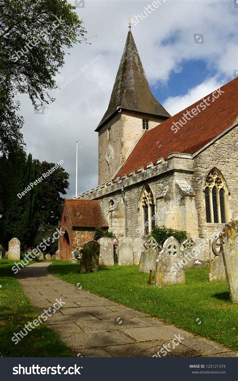 Old English Church Of The Holy Trinity In Bosham West Sussex. Example ...