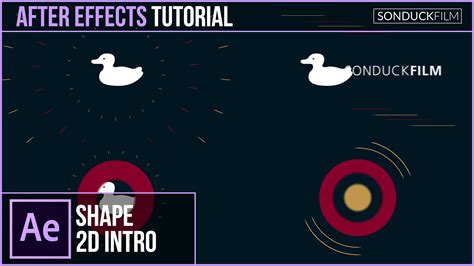 After Effects Tutorial: 2D Logo Intro - Shape Motion Graphics | SonduckFilm