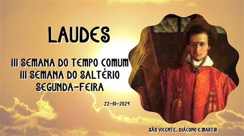 Liturgia Das Horas Laudes Youtube