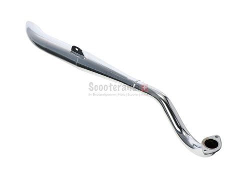 Pot d échappement latéral SidePipe 28mm chromé soudé vélomoteurs Puch