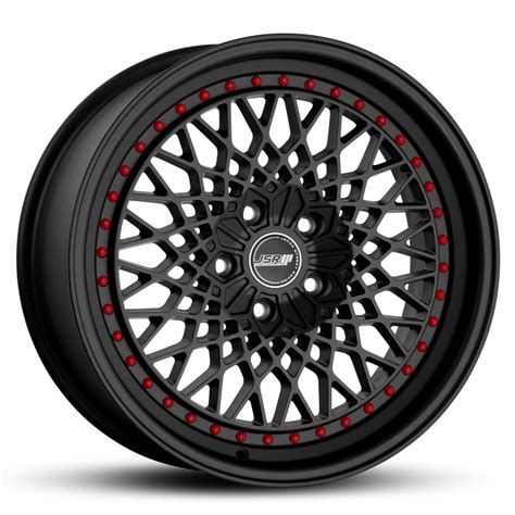 Jsr St Satin Black With Red Rivets X X Wheel Only Cnc Wheels