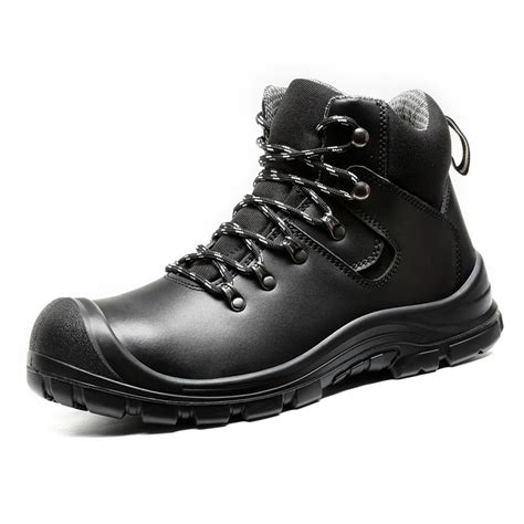 China Black Leather Steel Toe Boots Manufacturers, Suppliers - Factory ...