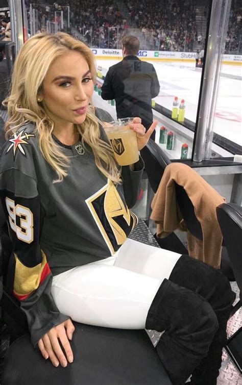 Khloe Watching An Ice Hockey Game Khloe Ice Girls Hockey Wife