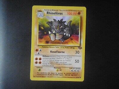 Pokémon Individual Cards Toys Hobbies Carte Pokemon RHINOFEROS 45 64