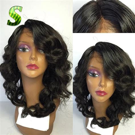 7A Cheap Human Hair Lace Front Wigs Peruvian Virgin Hair Lace Front ...