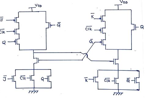 Draw Jk Flip Flop Using Cmos And Explain The Working