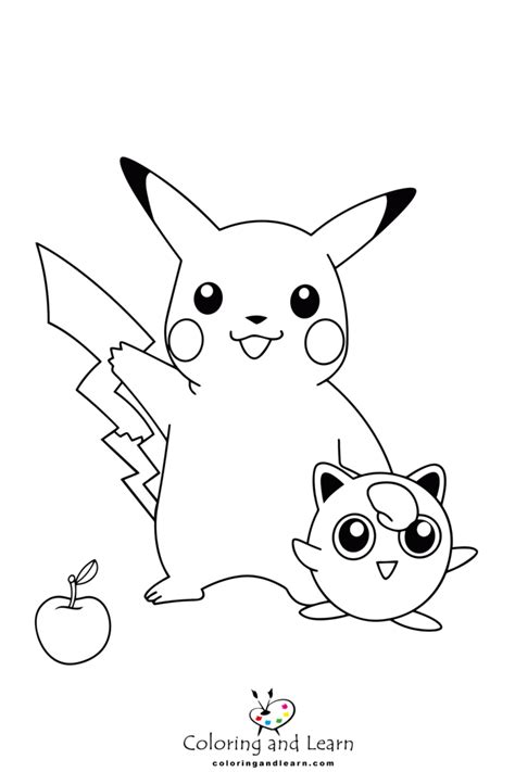 Pokemon Coloring Pages Coloring And Learn