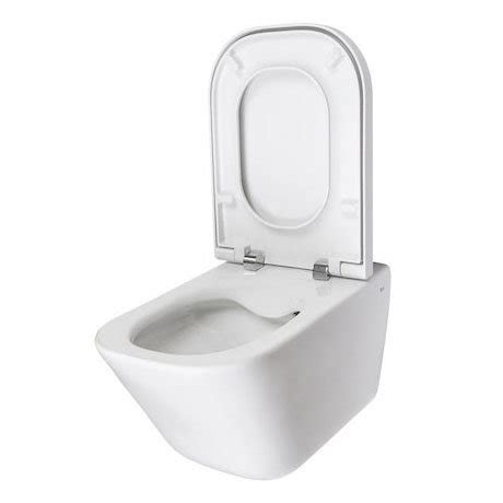 Roca The Gap Rimless Wall Hung Toilet Compact Soft Close Seat