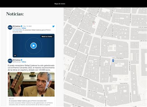 Mapa De Noticias The News Map On Twitter Ultima Hora Poeta