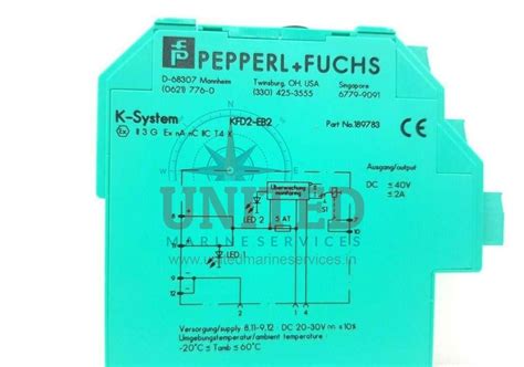 PEPPERL FUCHS KFD2 EB2 SWITCH AMPLIFIER 189783 United Marine Services