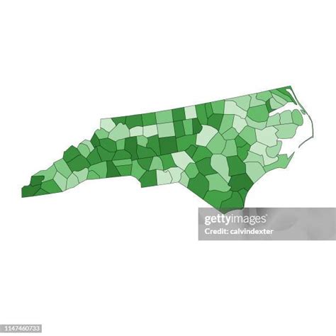 22 North Carolina Counties Map Stock Photos High Res Pictures And