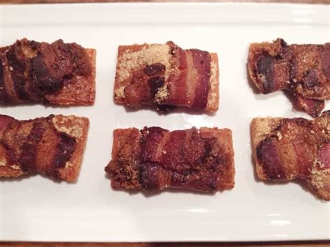 Bacon Wrapped Crackers The Cookie Rookie