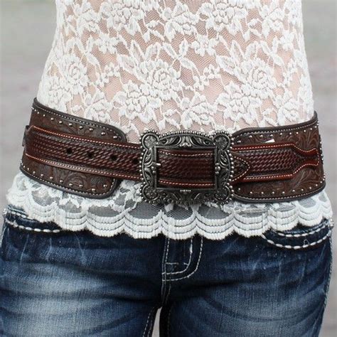 Roper Brown Floral Embossed Hip Belt To Go With My Dress For The