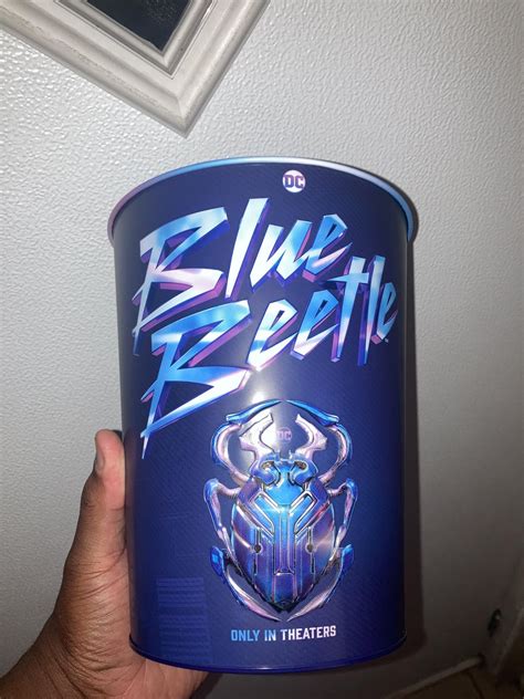 Bought a Blue Beetle popcorn tin/bucket today at my local Cinemark theater. 🪲 : r/BlueBeetle