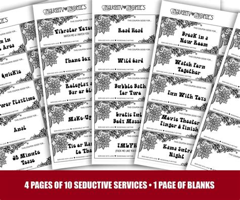 Sex Coupons Naughty Coupons Christmas Love Sex Coupons Gifts For Him Her Couples Coupons Diy