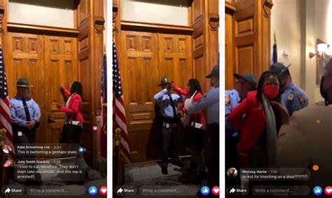 Ga Rep Arrested For Knocking On Kemp’s Door As He Signed Voter Suppression Bill Truthout