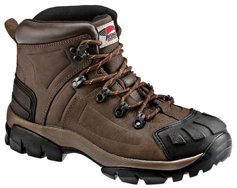 Avenger Safety Footwear Mens Steel Toe Electrical Hazard Hiker Brown