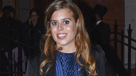 Princess Beatrice braves the cold in a stunning blue metallic mini ...