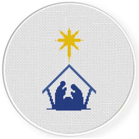 Nativity Star Cross Stitch Pattern Daily Cross Stitch